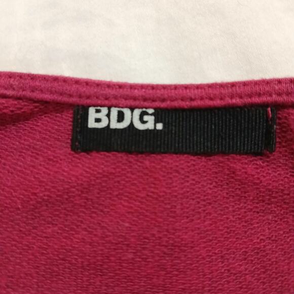 DBG small Raspberry Tunic Dress zip-pocket easy care cap-sleeve gathered neck - Picture 2 of 14